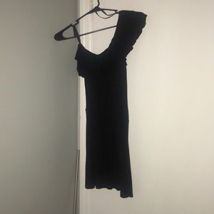 Black off the shoulder summer dress